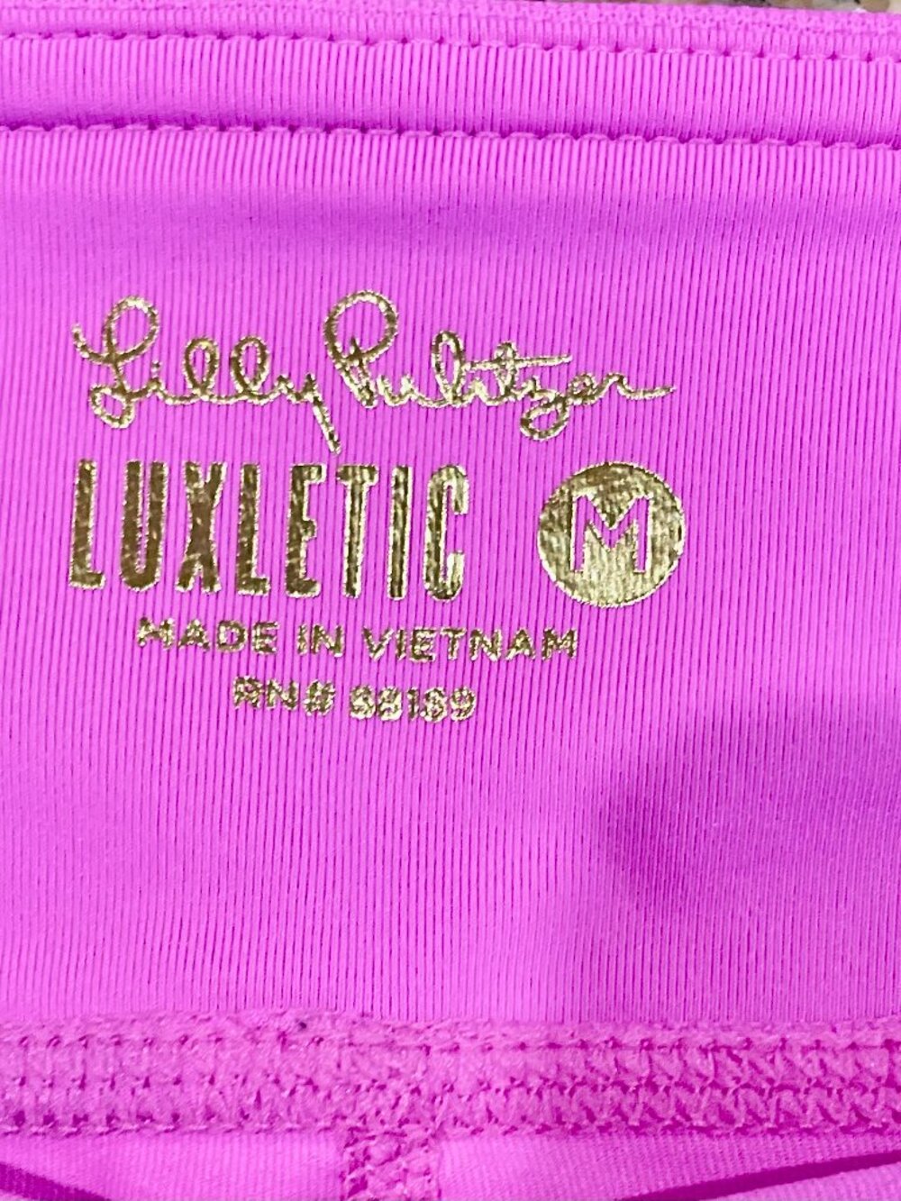 Lilly Pulitzer Luxletic Magenta Pleated Tennis Golf Pickleball Skort Medium - Picture 3 of 8